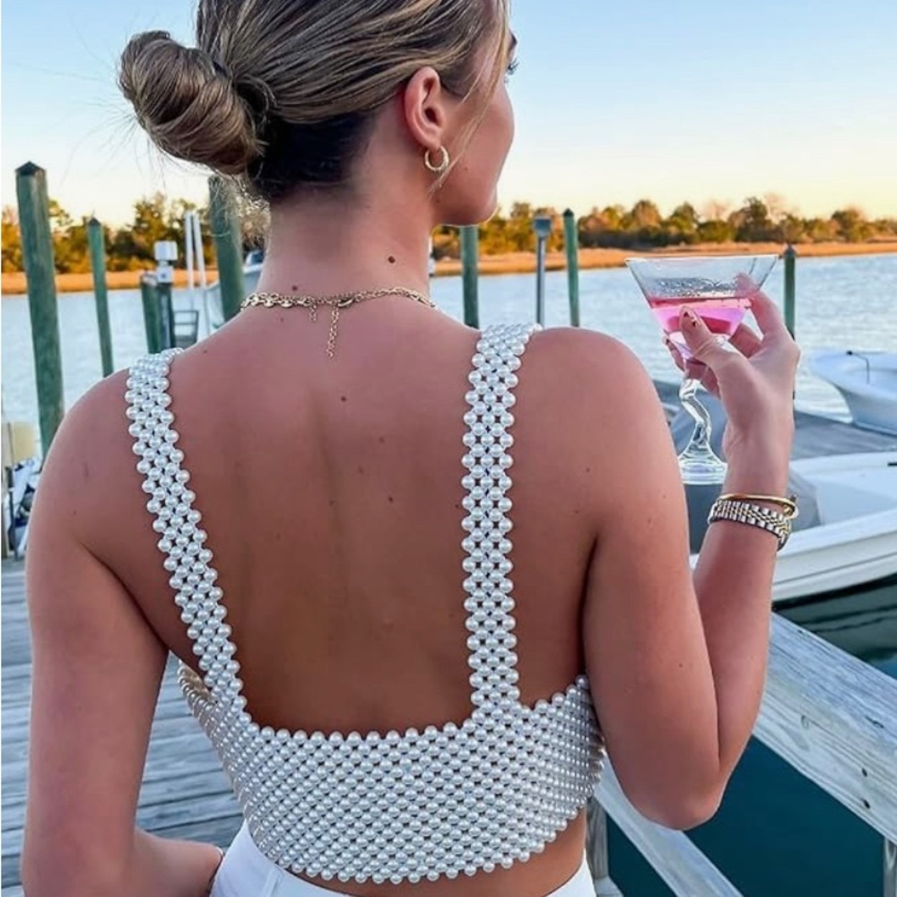 pearl crop top